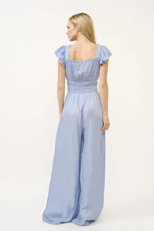 And The Why Ruched Multi Strings Jumpsuit-Boohh