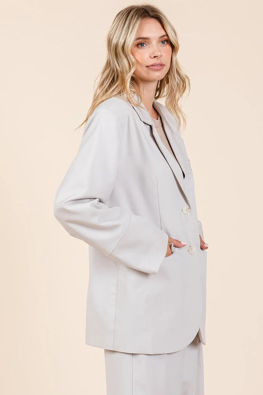 Mittoshop Boyfriend Fit Blazer Jacket-Boohh